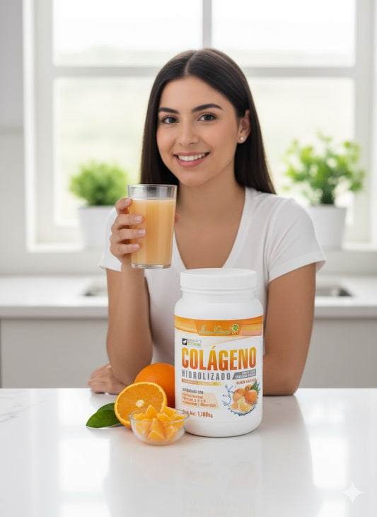 Colágeno Hidrolizado Sabor Naranja (1.1 kg) - Max Natural®