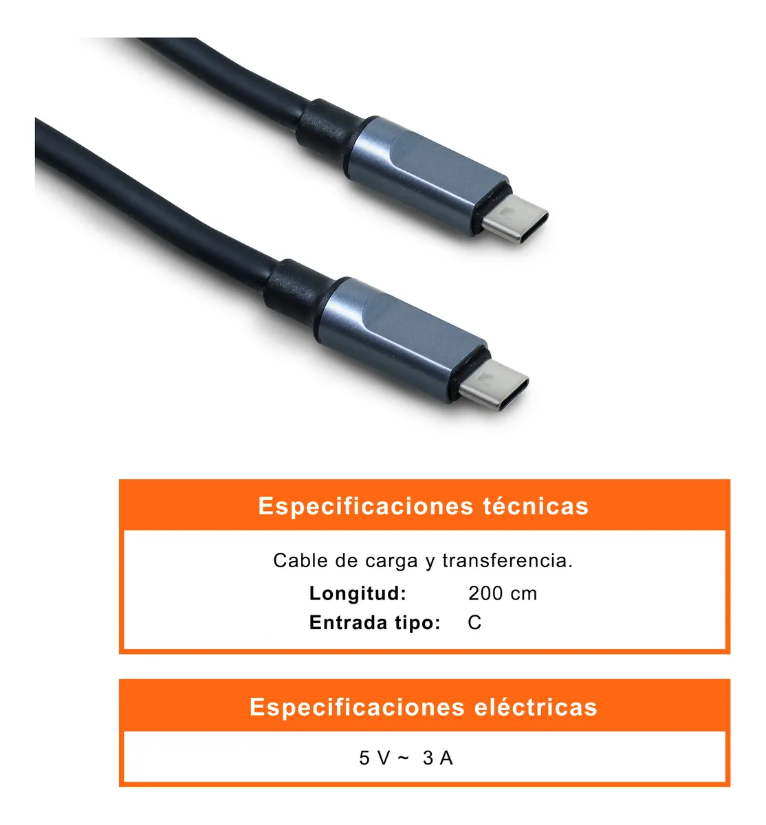 Cable USB-C a USB-C