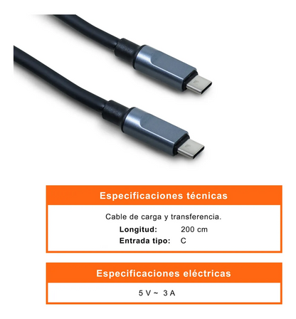 Cable USB-C a USB-C