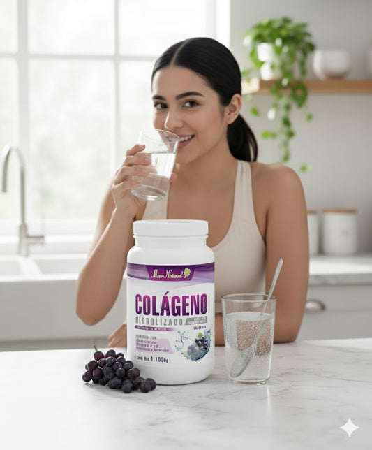 Colágeno Hidrolizado Sabor Uva (1.1 kg) - Max Natural®