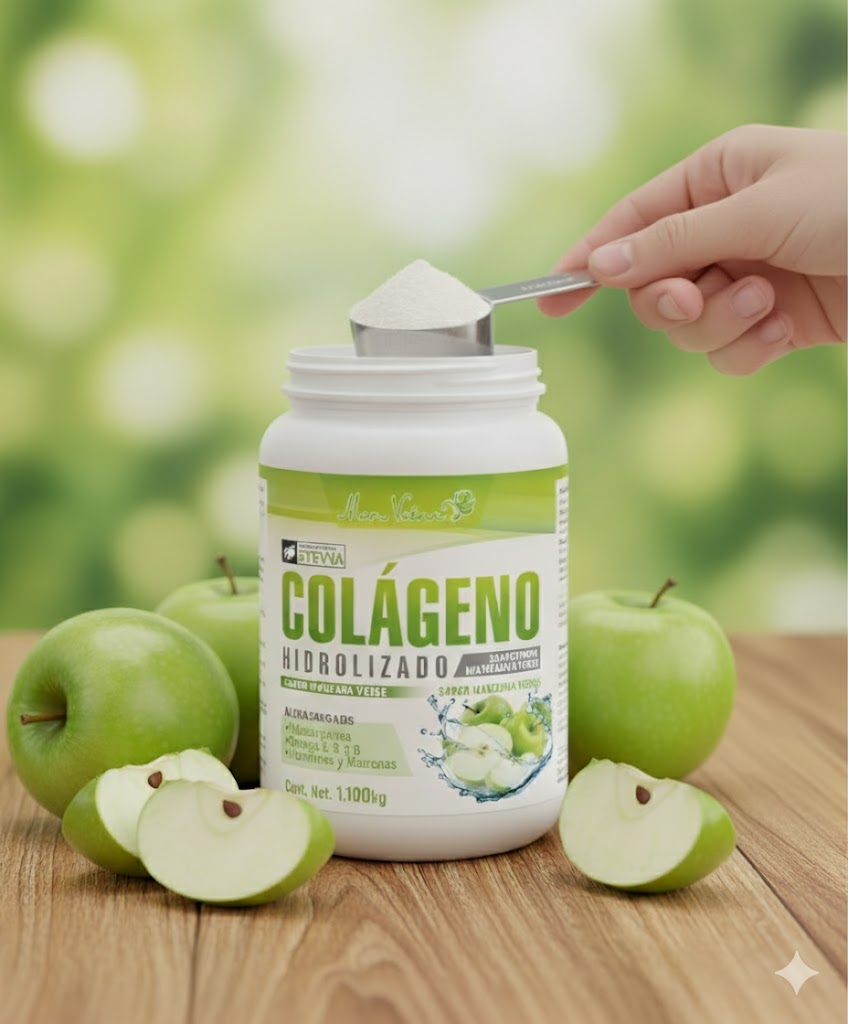 Colágeno Hidrolizado Sabor Manzana (1.1 kg) - Max Natural®