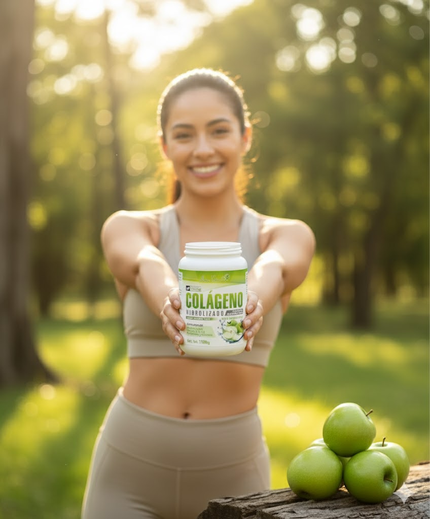 Colágeno Hidrolizado Sabor Manzana (1.1 kg) - Max Natural®