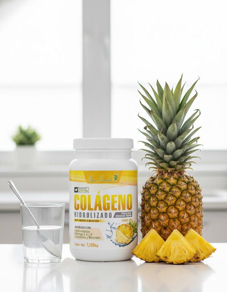 Colágeno Hidrolizado Sabor Piña (1.1 kg) - Max Natural®