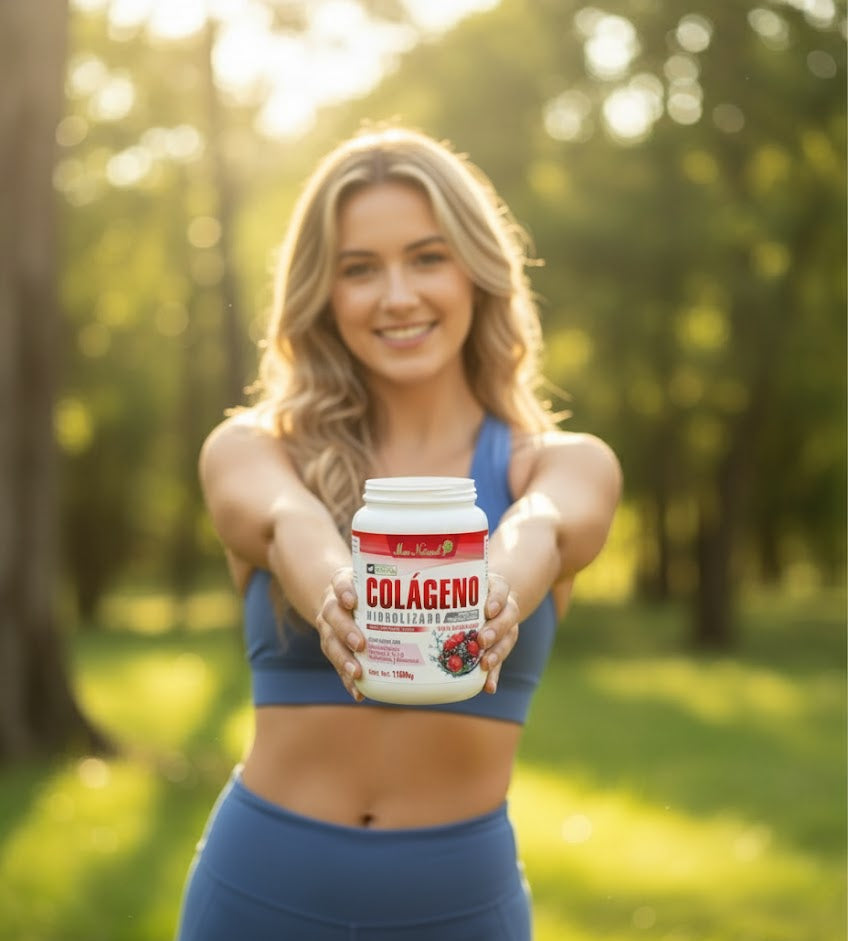 Colágeno Hidrolizado Sabor Frutos Rojos (1.1 kg) - Max Natural®