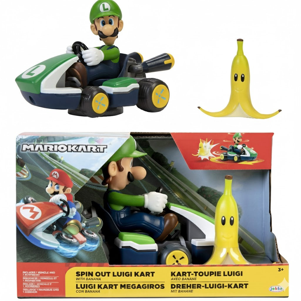 Super Mario Kart Spin Out Luigi Kart