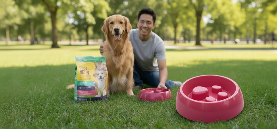 Plato De Alimentación Lenta Para Perros